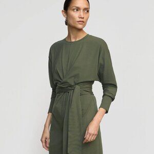 Modern Citizen Wei Tie-Front Organic Cotton Dress – Size Large